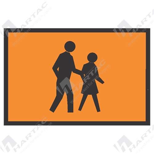 Pedestrians Picto Box Edge Frame Ref CL 1