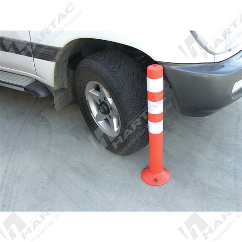 Flexible One Piece Orange Bollard