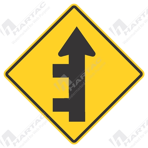 Successive Side Road Intersections Left Aluminium Reflective Class 1