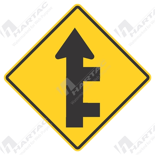 Successive Side Road Intersections Right Aluminium Reflective Class 1