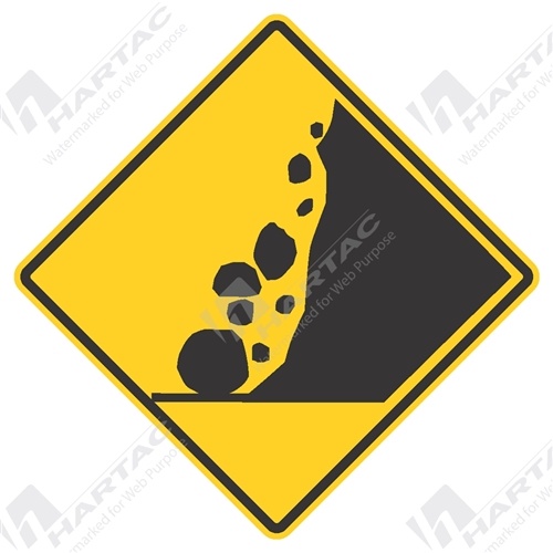 Fallen Rocks Right Aluminium Reflective Class 1