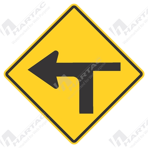 Modified T Intersection Left Aluminium Reflective Class 1