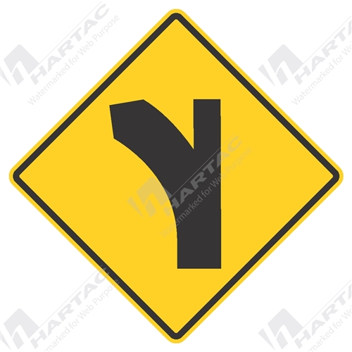 Modified Intersection Curved Left Aluminium Reflective Class 1