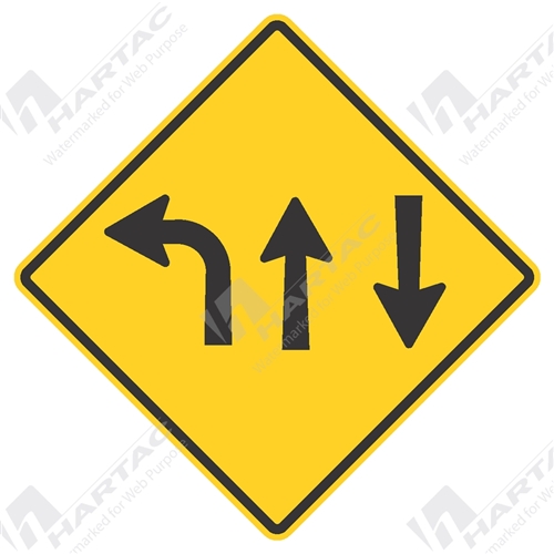 Lane Allocation 1 Lane Left Aluminium Reflective Class 1