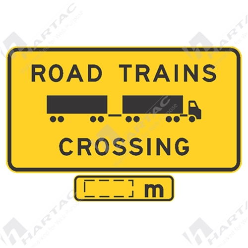 Road Trains Crossing Aluminium Reflective Class 1