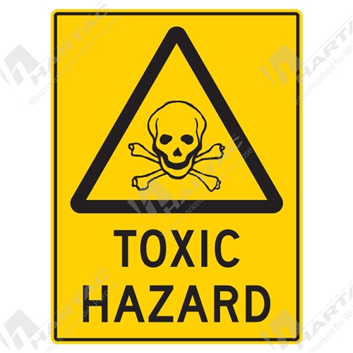 Warning Toxic Danger & Warning Labels 