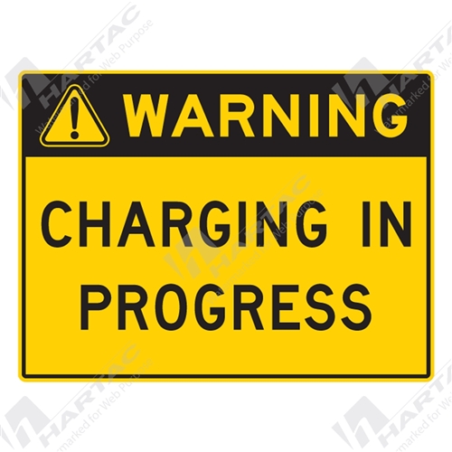 Warning Sign Charging In Progress
