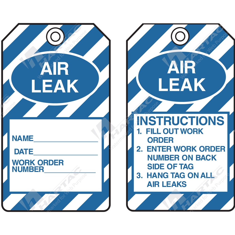 Equipment Servicing Tags Air Leak Equipment Service Tags Company
