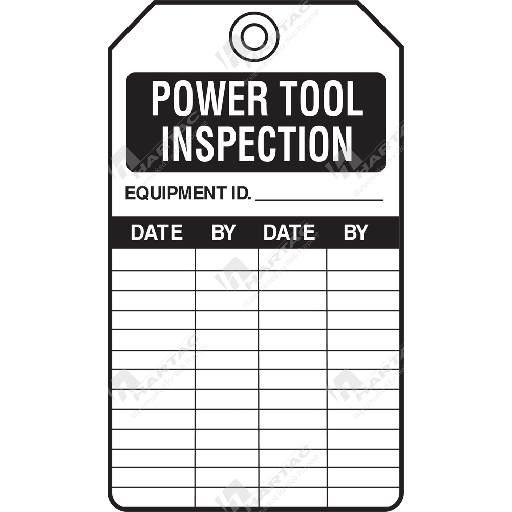 Equipment Servicing Tags Power Tool Inspection tags Equipment Servicing Tags Company Name