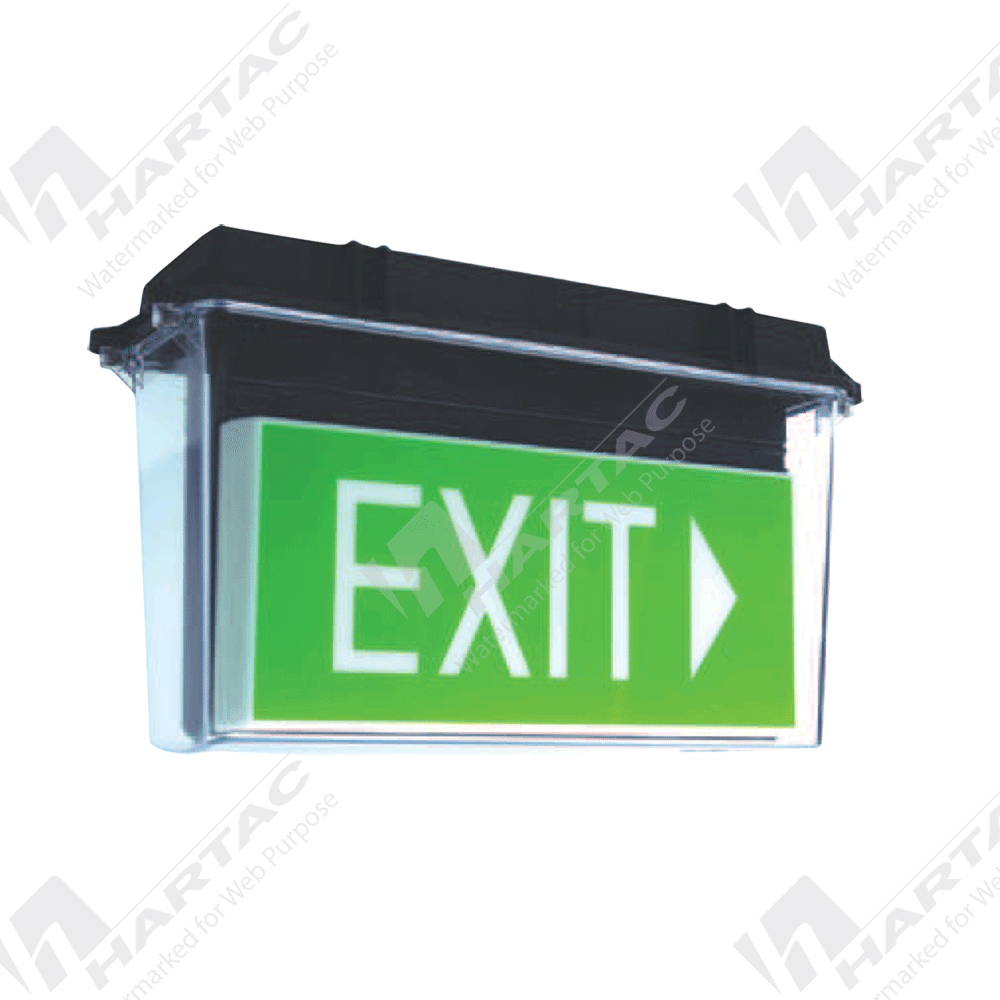 867959 Emergency (Exit Light Weatherproof) "Exit Sign Single Sided