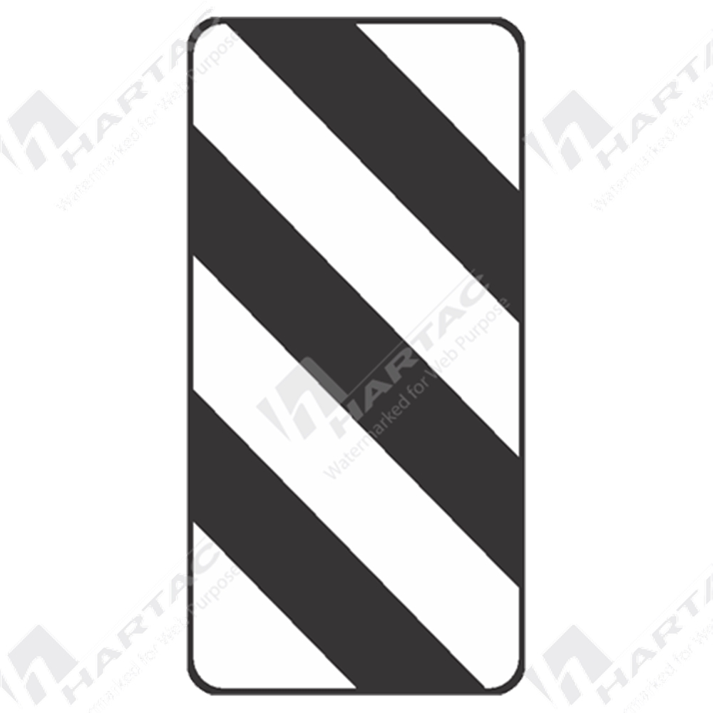 D43A(L) Traffic (Hazard Markers) "Width Marker Left D43" Aluminium