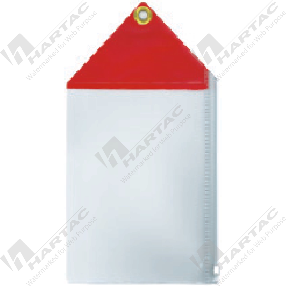 HSCPDHA3-R - A3 Clear Vinyl Permit Document Holder Portrait Red Top ...