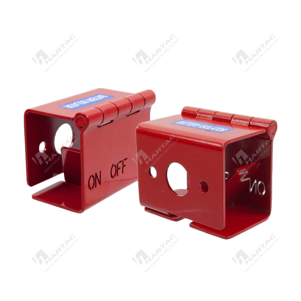 HSLBM00021 Mild Steel Battery Isolator Bracket / Lock Box Red