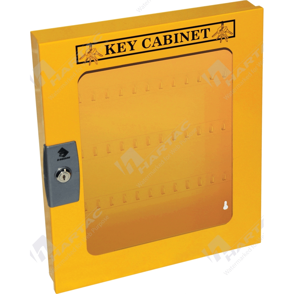 Key Safes Yellow Key for 60 Keys with Clear