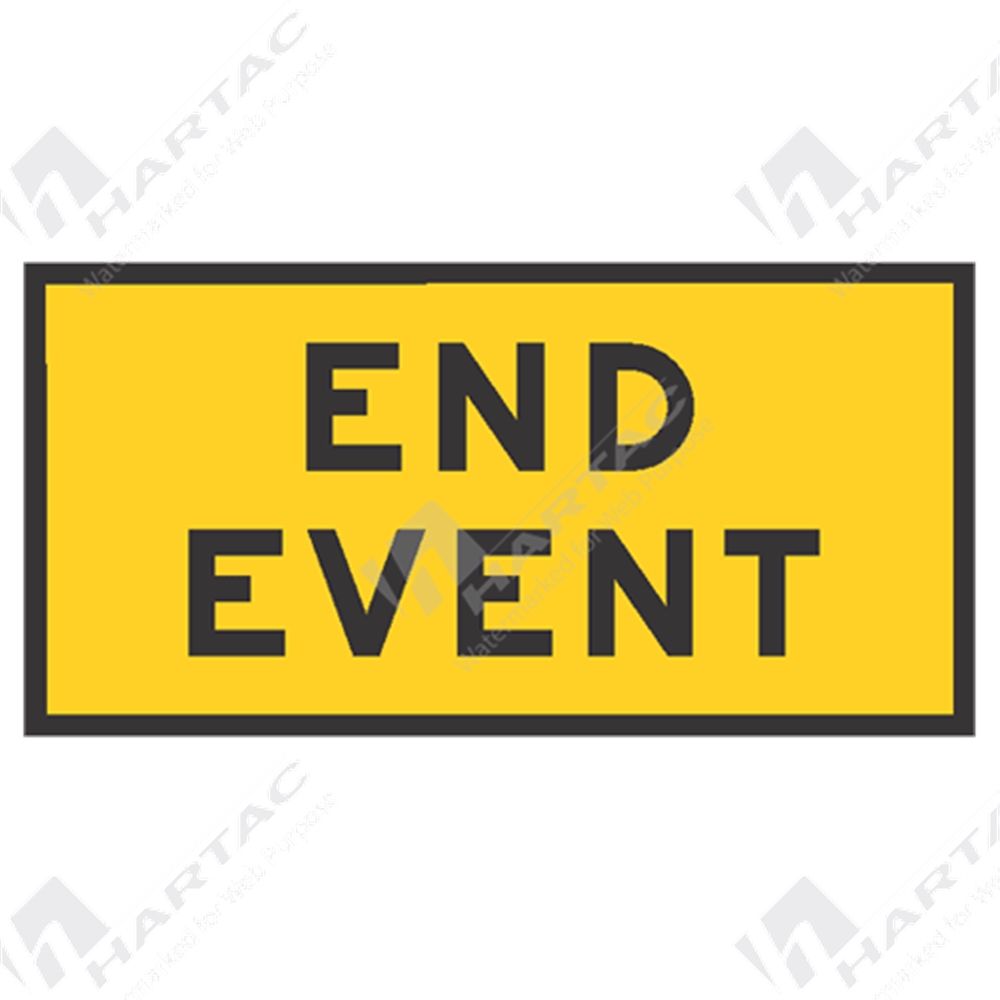 MR-TP-20 - 1200*600 Traff Box Edge Frame End Event Black on Yellow ...