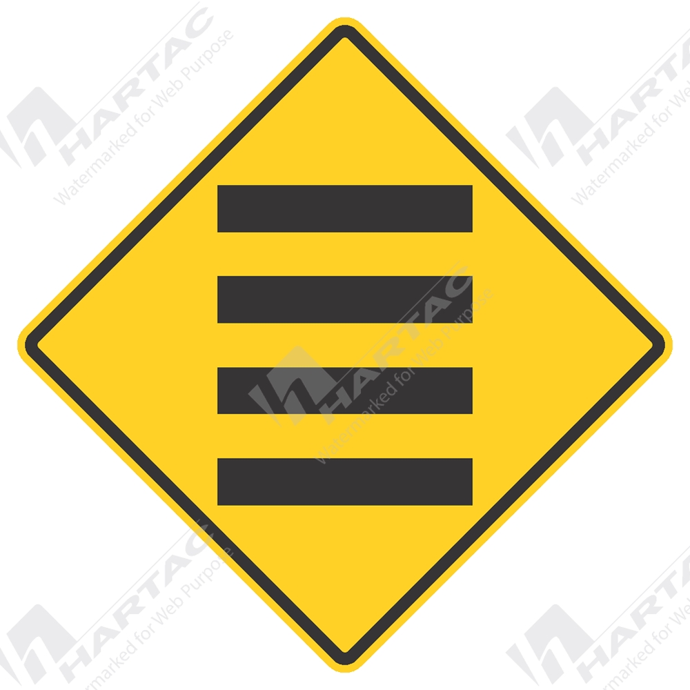 Yellow Rumble Lines MR-WDO-14C - 900*900 Traff Alum Ref CL1 Rumble Strip Black on Yellow ...