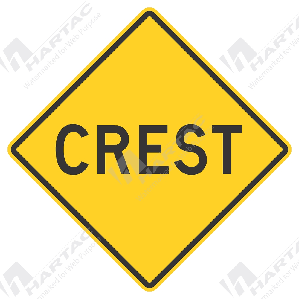 W5-11B - 750*750 Traff Alum Ref CL1 Crest Black on Yellow - Hartac ...